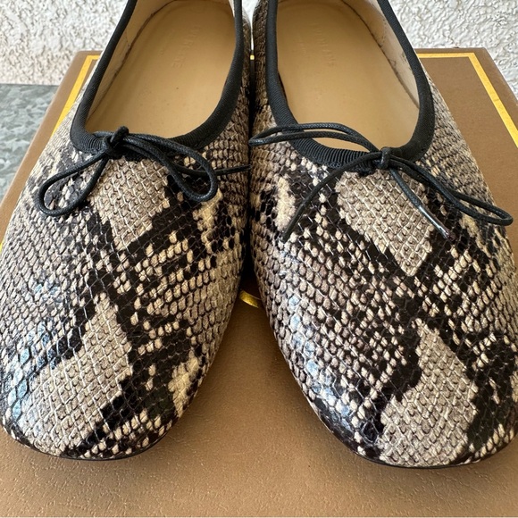 EVERLANE Italian Leather Day Ballet Flat Snake Print 9.5 - Picture 4 of 16